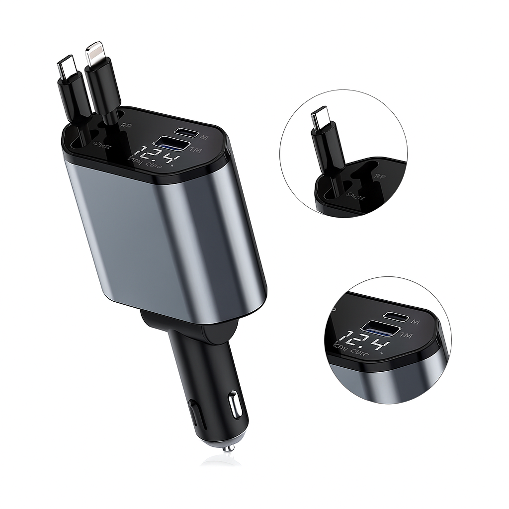 VoltEdge – Caricabatteria Auto Ultra Veloce 4 in 1