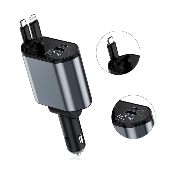 VoltEdge – Caricabatteria Auto Ultra Veloce 4 in 1